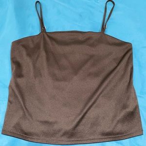 Black spaghetti strap. size:L